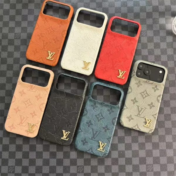ルイヴィトン iphone17 ケース スマホケース レザー ハイブランド louis vuitton iphone17air/17pro ケース iphone17promax ケース ハイブランド iphone16/15/14 ケース エンボス 加工 iphoneカバー 大人 シンプル おしゃれ