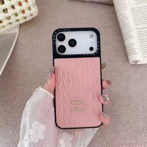 miumiu ケース miumiu風 iphone17 ケース iphone17pro/16pro ケース レザー