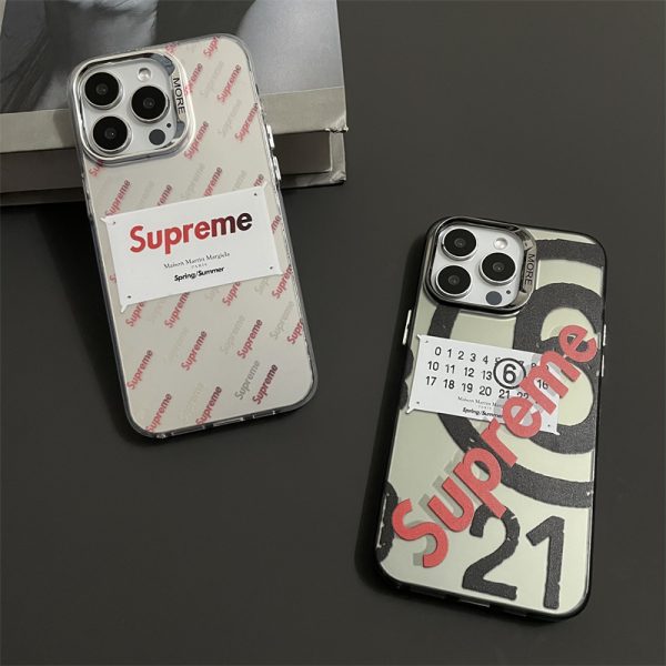 マルジェラ風 iphone17ケース シュプリーム スマホケース iphone17pro/17promax iphone16/16pro/15pro ケース ストリート ブランド 高校生 スマホケース 流行り