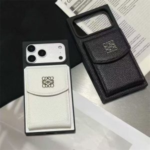 Alternative view of ロエベ iphone17 ケース カード ケース アコーディオン iphone air/17pro ケース カード 収納 ハイ ブランド iphone16/16pro ケース お揃い ブランド 使い やすい iphone15/14/13 ケース スマホ レザー ケース