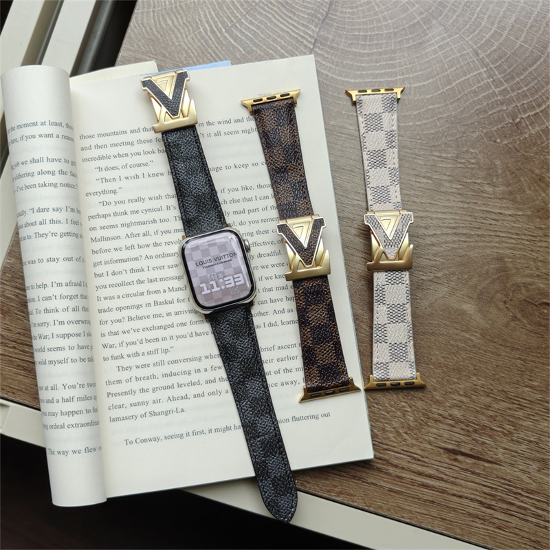 ルイヴィトン アップル ウォッチ ベルト apple watch バンド 革 ブランド アップル ウォッチ se2 バンド女性 ヴィトン アップルウォッチ ストラップ 腕時計 交換ベルト - 画像 (3)
