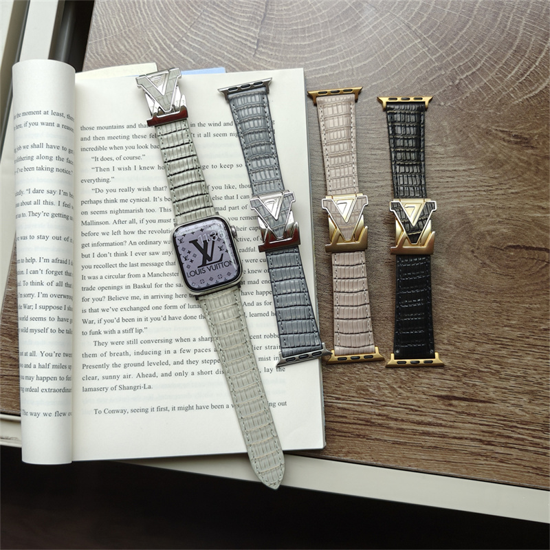 ルイヴィトン アップル ウォッチ ベルト apple watch バンド 革 ブランド アップル ウォッチ se2 バンド女性 ヴィトン アップルウォッチ ストラップ 腕時計 交換ベルト - 画像 (2)