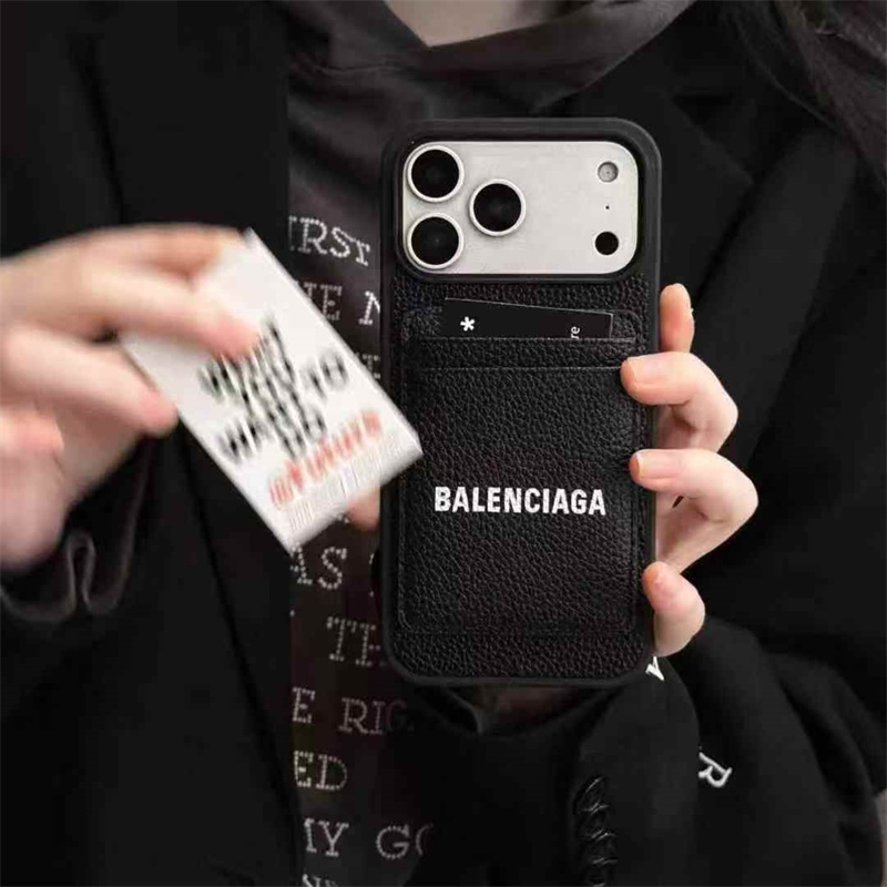 iphone17 ケース バレンシアガ マグネット カード ケース付き 