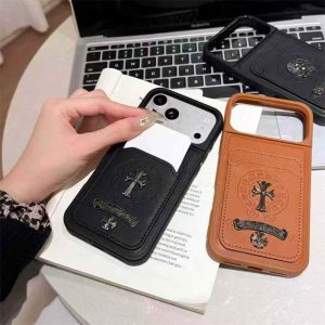 Alternative view of クロム ハーツ スマホケース iphone17/17pro iphone17promax ケース 背面 収納 ブランド iphone16/16pro ケース モテ る メンズ iphone15/14/14pro かっこいい ケース iphone ケース カップル お 揃い ブランド