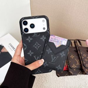 ルイヴィトン モノグラム iphone17 ケース マグセーフ 対応 ケース iphone17pro/16pro ケース 背面 ポケット ブランド 革 ブランド iphone16/15/14 ケース