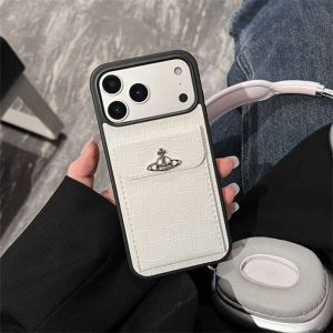ヴィヴィアン ウエスト ウッド iphone18pro/17pro ケース iphone17/16 ケース クロコ iphone16pro/16promax ケース レザー ブランド iphone15/14/13 ケース カード 収納 ハイ ブランド 大人 かわいい iphone ケース - 画像 (5)