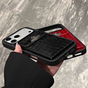 ヴィヴィアン ウエスト ウッド iphone18pro/17pro ケース iphone17/16 ケース クロコ iphone16pro/16promax ケース レザー ブランド iphone15/14/13 ケース カード 収納 ハイ ブランド 大人 かわいい iphone ケース - 画像 (9)