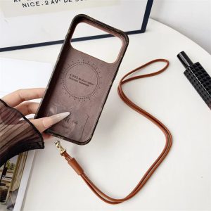 iphone18pro/18promax ケース ショルダー ヴィトン スマホショルダー ハイブランド iphone17/17pro ケース カード 収納 ハイ ブランド iphone17promax/16pro ケース レザー ブランド iphone15/14/13 ケース 斜め 掛け iphone ケース バイ カラー - 画像 (13)