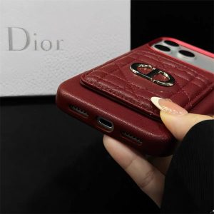 iphone18pro/18promax ケース カード 入れ 付き iphone17/17pro ケース dior 風 iphone17promax/16promax ケース レザー ブランド iphone16/16pro ケース 大人可愛い ブランド スマホケース 高 見え - 画像 (10)