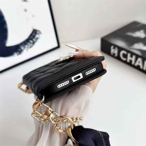 iphone18pro/18promax ケース シャネル 風 手帳 型 ストラップ 付き iphone17/17pro ケース おしゃれ iphone16/15 ケース レザー ブランド iphone14/13/12 ケース 財布 代わり シャネル パロディ 携帯 ケース - 画像 (9)
